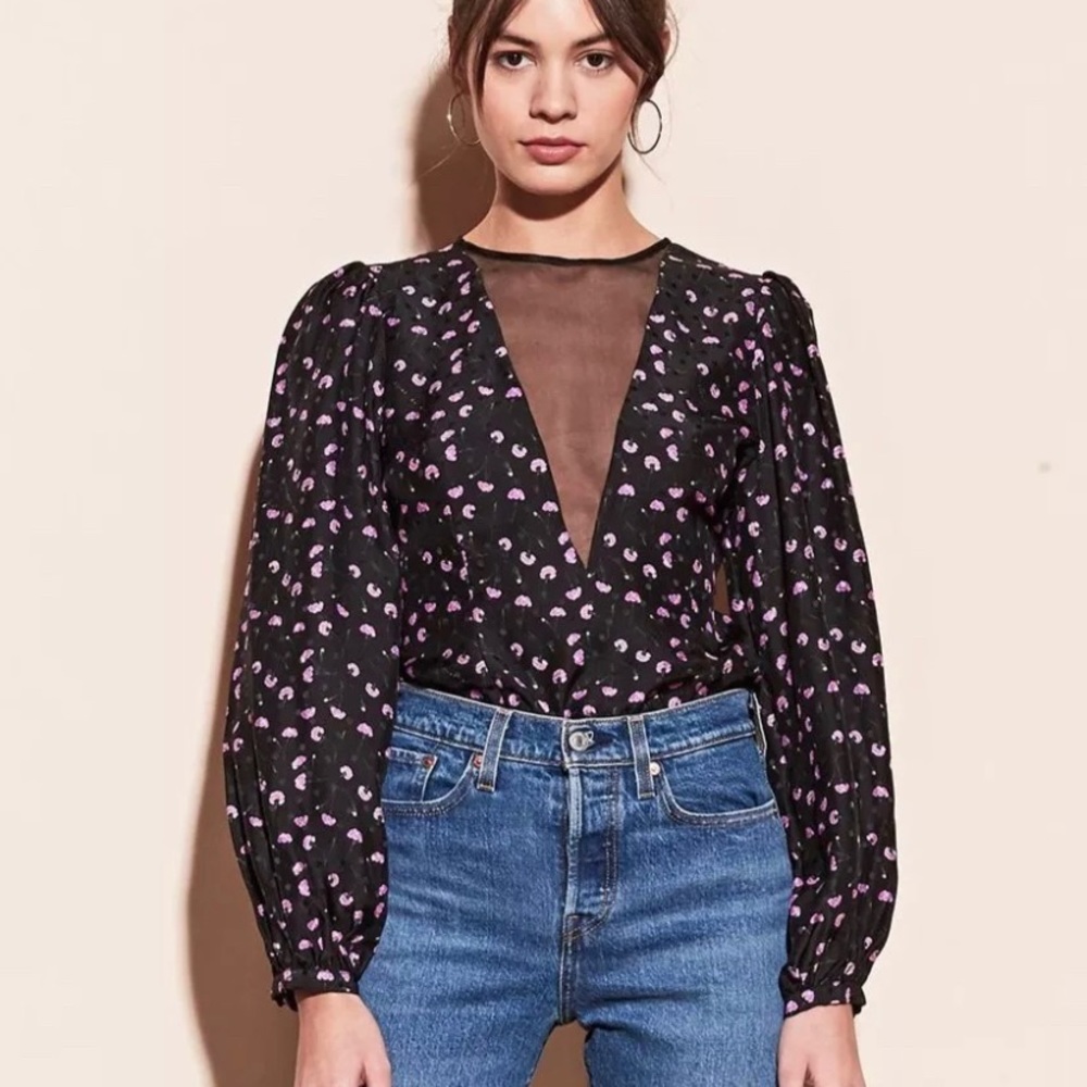 Fleur du Mal - Silk printed blouse.